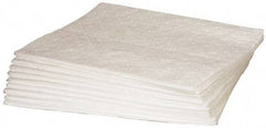 Brady SPC Sorbents - 30 Gal Capacity per Package, Oil Only Pad - 19" Long x 15" Wide, White, Polypropylene - Exact Tool & Supply