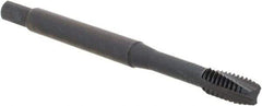 Kennametal - #8-32 3 Flute Modified Bottoming Spiral Flute Tap - Vanadium High Speed Steel, Oxide Finish, 19.6mm OAL, Right Hand Flute, Right Hand Thread, H6, Series GOtap\xAE - Exact Tool & Supply