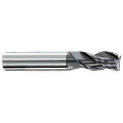5/32" Dia. - 7/16" LOC - 2" OAL - .010-.015 Radius 3 FL Carbide S/E HP End Mill-AlTiN - Exact Tool & Supply