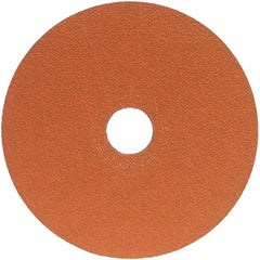 Norton - 5" Diam 7/8" Hole 36 Grit Fiber Disc - Very Coarse Grade, Ceramic Alumina - Exact Tool & Supply