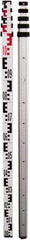 Johnson Level & Tool - Optical Level Aluminum Grade Rod - 5 Sections, 4m Overall Length - Exact Tool & Supply
