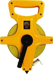 Johnson Level & Tool - 100' x 1/2" Tape Measure - 1/8" & 1mm Graduation, Inch/Metric Graduation Style - Exact Tool & Supply
