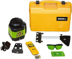 Johnson Level & Tool - 1,200' (Exterior) Measuring Range, 1/8" at 100' Accuracy, Self-Leveling Rotary Laser - 200, 500 RPM, 2 Beams, NiMH Battery Included - Exact Tool & Supply