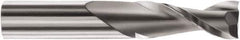 SGS - 1/2" Cutting Diam x 1-1/2" Length of Cut, 2 Flute, Upcut Spiral Router Bit - Uncoated, Right Hand Cut, Solid Carbide, 3-1/2" OAL x 1/2" Shank Diam, Square End - Exact Tool & Supply