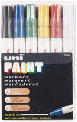 Sharpie - Black, Blue, Brown, Gold, Green, Orange, Pink, Red, Silver, Violet, White, Yellow Paint Marker - Medium Tip - Exact Tool & Supply