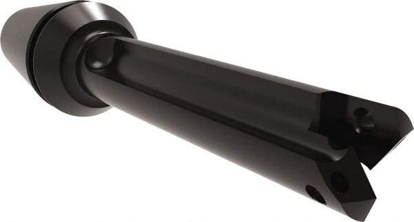 Allied Machine and Engineering - Series Y, 3/8 to 27/64" Diam, ER16 ER Collet, Straight Flute Spade Drill - 1-3/8" Max Depth, 1-29/32" Body Length, 3-5/64" OAL, Short Length, Through Coolant - Exact Tool & Supply