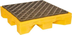 UltraTech - 11 Gal Sump, 1,500 Lb Capacity, 1 Drum, Polyethylene Spill Deck or Pallet - 25-7/8" Long x 25-7/8" Wide x 5-3/4" High, Low Profile, 1 Tank Drum Configuration - Exact Tool & Supply