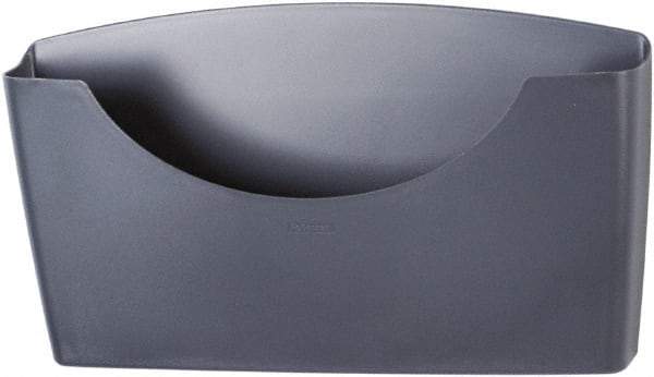 FELLOWES - 14" Wide x 2-1/2" Deep x 7-3/4" High, 1 Compartment, Plastic File Stand - Graphite, 14" Compartment Width x 2-1/2" Compartment Depth x 7-3/4" Compartment Height - Exact Tool & Supply