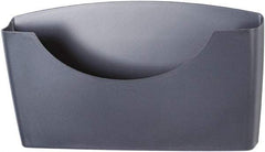 FELLOWES - 14" Wide x 2-1/2" Deep x 7-3/4" High, 1 Compartment, Plastic File Stand - Graphite, 14" Compartment Width x 2-1/2" Compartment Depth x 7-3/4" Compartment Height - Exact Tool & Supply