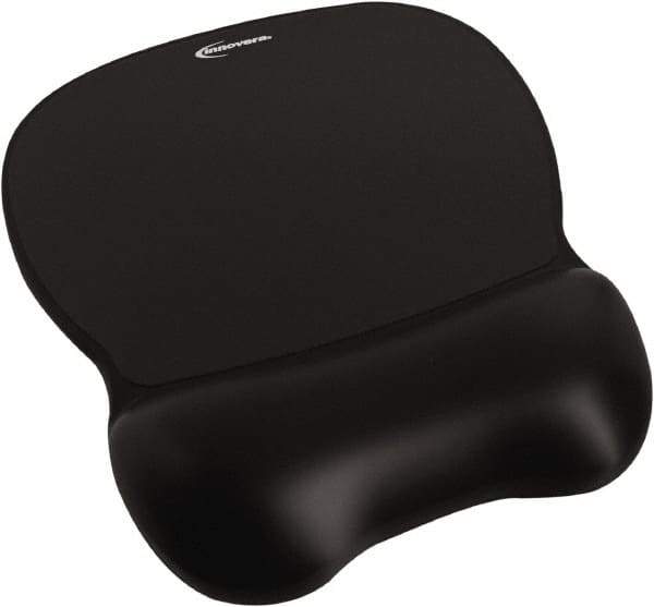innovera - 9-5/8" x 8-1/4" x 1-1/8" Black Mouse Pad - Use with Mouse - Exact Tool & Supply