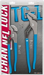 Channellock - 2 Piece Tongue & Groove Plier Set - Comes in Display Card - Exact Tool & Supply