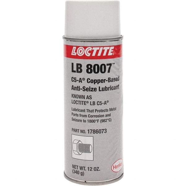 Loctite - 16 oz Aerosol High Temperature Anti-Seize Lubricant - Copper, 1,800°F - Exact Tool & Supply