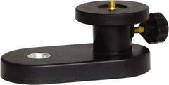 Johnson Level & Tool - 3-3/4 Inch Long x 5-1/2 Inch Wide, Level Tripod Adapter - Black, Use With 5/8 Inch-11 Threaded Tripod - Exact Tool & Supply