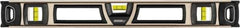 Johnson Level & Tool - Magnetic 78" Long 5 Vial I-Beam Level - Aluminum, Black, 3 Plumb & 2 Level Vials - Exact Tool & Supply