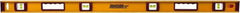 Johnson Level & Tool - Magnetic 48" Long 3 Vial I-Beam Level - Aluminum, Black, 2 Plumb & 1 Level Vials - Exact Tool & Supply