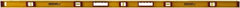Johnson Level & Tool - 72" Long 5 Vial I-Beam Level - Aluminum, Black, 3 Plumb & 2 Level Vials - Exact Tool & Supply