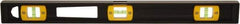 Johnson Level & Tool - 96" Long 5 Vial I-Beam Level - Aluminum, Black, 3 Plumb & 2 Level Vials - Exact Tool & Supply