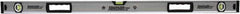 Johnson Level & Tool - 48" Long 3 Vial Box Beam Level - Aluminum, Yellow, 2 Plumb & 1 Level Vials - Exact Tool & Supply