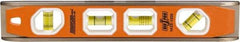 Johnson Level & Tool - Magnetic 12" Long 4 Vial Torpedo Level - Aluminum, Black, 1 Plumb, 1 Level & 1 Vari-Pitch & 1 45° Vials - Exact Tool & Supply