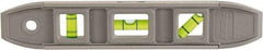 Johnson Level & Tool - Magnetic 9" Long 3 Vial Torpedo Level - Aluminum, Gray, 1 Plumb, 1 Level & 1 45° Vials - Exact Tool & Supply