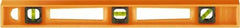 Johnson Level & Tool - 48" Long 3 Vial I-Beam Level - ABS Plastic, Orange, 1 Plumb, 1 Level & 1 45° Vials - Exact Tool & Supply