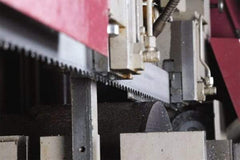 Lenox - 4 to 6 TPI, 13' 6" Long x 1-1/4" Wide x 0.042" Thick, Welded Band Saw Blade - M42, Bi-Metal, Toothed Edge, Modified Raker Tooth Set, Flexible Back - Exact Tool & Supply