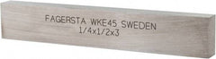 Seco - WKE45 Cobalt Rectangular Tool Bit Blank - 1/4" Wide x 1/2" High x 3" OAL - Exact Tool & Supply