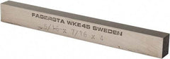Seco - WKE45 Cobalt Rectangular Tool Bit Blank - 5/16" Wide x 7/16" High x 4" OAL - Exact Tool & Supply