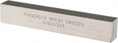 Seco - WKE45 Cobalt Rectangular Tool Bit Blank - 3/8" Wide x 1/2" High x 3" OAL - Exact Tool & Supply