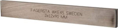 Seco - WKE45 Cobalt Rectangular Tool Bit Blank - 3mm Wide x 12mm High x 90mm OAL - Exact Tool & Supply
