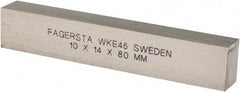 Seco - WKE45 Cobalt Rectangular Tool Bit Blank - 10mm Wide x 14mm High x 80mm OAL - Exact Tool & Supply
