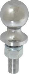Reese - 1-7/8" Diam, 2-3/8" Shank Length, Hitch Ball - 3/4" Shank Diam, 2,000 Lb Capacity, Chrome Finish - Exact Tool & Supply