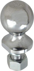 Reese - 1-7/8" Diam, 1-1/2" Shank Length, Hitch Ball - 3/4" Shank Diam, 2,000 Lb Capacity, Chrome Finish - Exact Tool & Supply