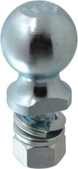 Reese - 2-5/16" Diam, 2" Shank Length, Hitch Ball - 1" Shank Diam, 7,500 Lb Capacity, Zinc Finish - Exact Tool & Supply