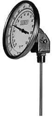 Wika - 9 Inch Long Stem, Stainless Steel, Adjustable Angle Bi-Metal Thermometer - -5 to 115°C, 1% Accuracy - Exact Tool & Supply
