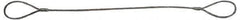 Lift-All - 12' Long, 12,346 Lb Vertical Capacity, IWRC Web Sling - 9,039 Lb Choker Capacity, 3/4" Diam Chain - Exact Tool & Supply