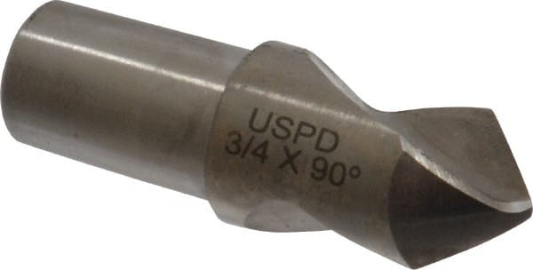 Link Industries - 3/4" Body Diam, 90°, 2-1/4" OAL, High Speed Steel Spotting Drill - Exact Tool & Supply