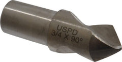 Link Industries - 3/4" Body Diam, 90°, 2-1/4" OAL, High Speed Steel Spotting Drill - Exact Tool & Supply