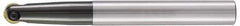 LMT - 3/8" Cut Diam, 1.38" Max Depth of Cut, 1/2" Shank Diam, 5.1" OAL, Indexable Ball Nose End Mill - 1.38" Head Length, Straight Shank, EBG-R-T Toolholder, GWS 10, WPB 0375, WPR 0375, WPV 0375. Insert - Exact Tool & Supply