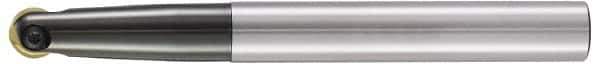 LMT - 0.312" Cut Diam, 1.97" Max Depth of Cut, 1/2" Shank Diam, 5.51" OAL, Indexable Ball Nose End Mill - 1.97" Head Length, Straight Shank, EBG-R-T Toolholder, WPR 0312 Insert - Exact Tool & Supply