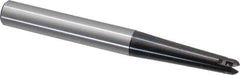 LMT - 1/4" Cut Diam, 1.57" Max Depth of Cut, 3/8" Shank Diam, 3.54" OAL, Indexable Ball Nose End Mill - 1.57" Head Length, Straight Shank, EBG-R-T Toolholder, WPR 0250 Insert - Exact Tool & Supply