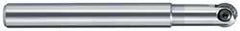 LMT - 1/2" Cut Diam, 1/4" Max Depth of Cut, 1/2" Shank Diam, 120mm OAL, Indexable Ball Nose End Mill - 1.38" Head Length, Straight Shank, EBG-R-NC Toolholder, WPB 0500, WPR 0500 Insert - Exact Tool & Supply