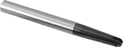 LMT - 1/2" Cut Diam, 2.36" Max Depth of Cut, 5/8" Shank Diam, 6.3" OAL, Indexable Ball Nose End Mill - 2.36" Head Length, Straight Shank, EBG-R-T Toolholder, WPR 0500 Insert - Exact Tool & Supply