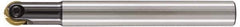 LMT - 1" Cut Diam, 3.14" Max Depth of Cut, 1" Shank Diam, 9.06" OAL, Indexable Ball Nose End Mill - 3.14" Head Length, Straight Shank, EBG-R Toolholder, WPR 1000 Insert - Exact Tool & Supply