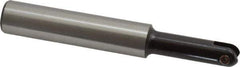 LMT - 3/8" Cut Diam, 1.34" Max Depth of Cut, 1/2" Shank Diam, 3.54" OAL, Indexable Ball Nose End Mill - 1.34" Head Length, Straight Shank, EBG-R Toolholder, WPR 0375 Insert - Exact Tool & Supply