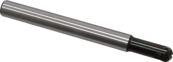 LMT - 1/2" Cut Diam, 1.26" Max Depth of Cut, 1/2" Shank Diam, 5.12" OAL, Indexable Ball Nose End Mill - 1.26" Head Length, Straight Shank, EBG-R Toolholder, WPR 0500 Insert - Exact Tool & Supply