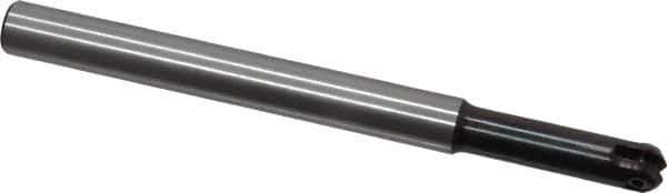 LMT - 1/2" Cut Diam, 1.81" Max Depth of Cut, 1/2" Shank Diam, 5.91" OAL, Indexable Ball Nose End Mill - 1.81" Head Length, Straight Shank, EBG-R Toolholder, WPR 0500 Insert - Exact Tool & Supply