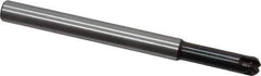 LMT - 1/2" Cut Diam, 1.81" Max Depth of Cut, 1/2" Shank Diam, 5.91" OAL, Indexable Ball Nose End Mill - 1.81" Head Length, Straight Shank, EBG-R Toolholder, WPR 0500 Insert - Exact Tool & Supply