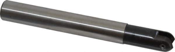 LMT - 3/4" Cut Diam, 1.77" Max Depth of Cut, 3/4" Shank Diam, 6.3" OAL, Indexable Ball Nose End Mill - 1.77" Head Length, Straight Shank, EBG-R Toolholder, WPR 0750 Insert - Exact Tool & Supply