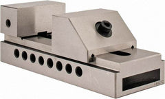 Interstate - 2-7/8" Jaw Width, 4" Jaw Opening Capacity, 1-3/8" Jaw Height, Toolmaker's Vise - Flat Jaw, 0.005mm Parallelism, 0.0051mm Squareness, 7-1/2" OAL x 2.938" OAW x 2-5/8" OAH - Exact Tool & Supply